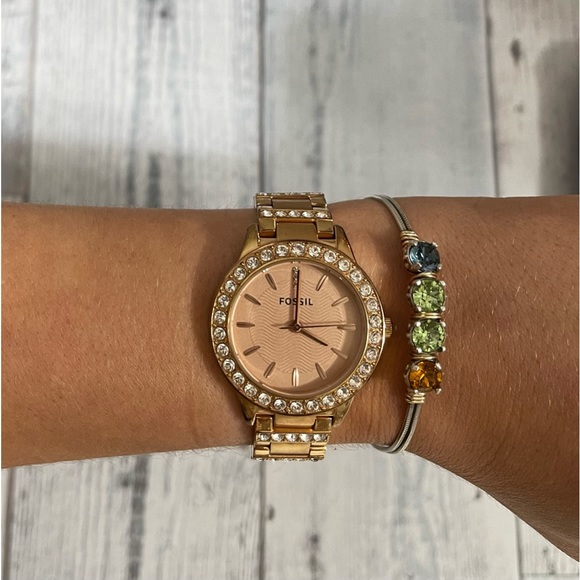 Fossil Accessories - Fossil Jesse Watch Rose Gold w/ Diamonds
